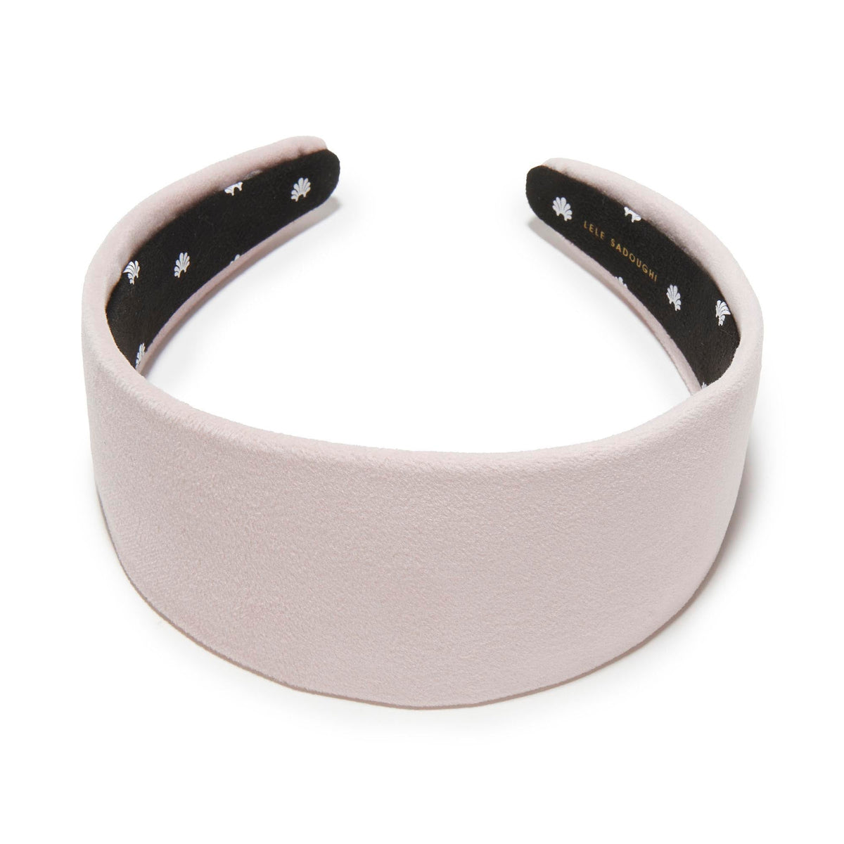 Lele Sadoughi HEADBANDS BLUSH BRIGITTE VELVET HEADBAND