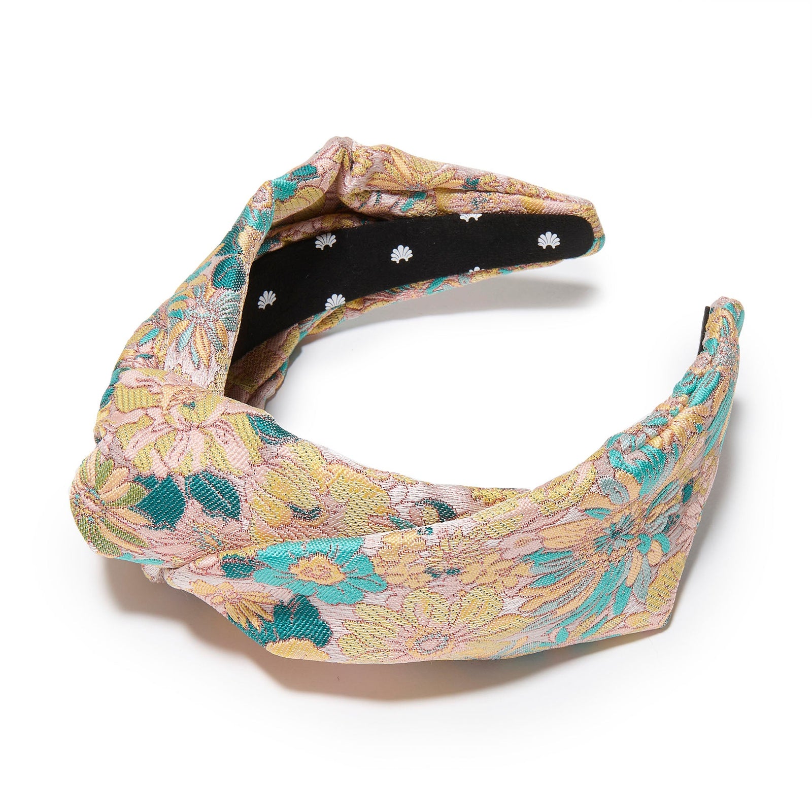 Lele Sadoughi HEADBANDS BLUSH MEDLEY GRETA FLORAL JACQUARD HEADBAND
