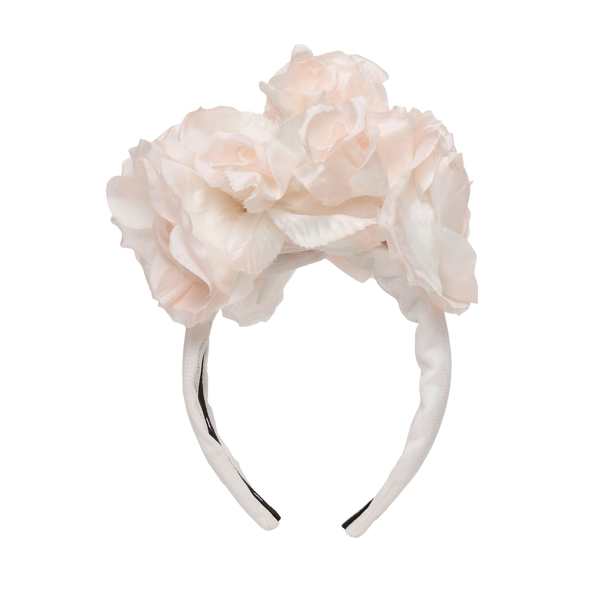 Lele Sadoughi HEADBANDS BLUSH ROSE FLORAL BOUQUET HEADBAND