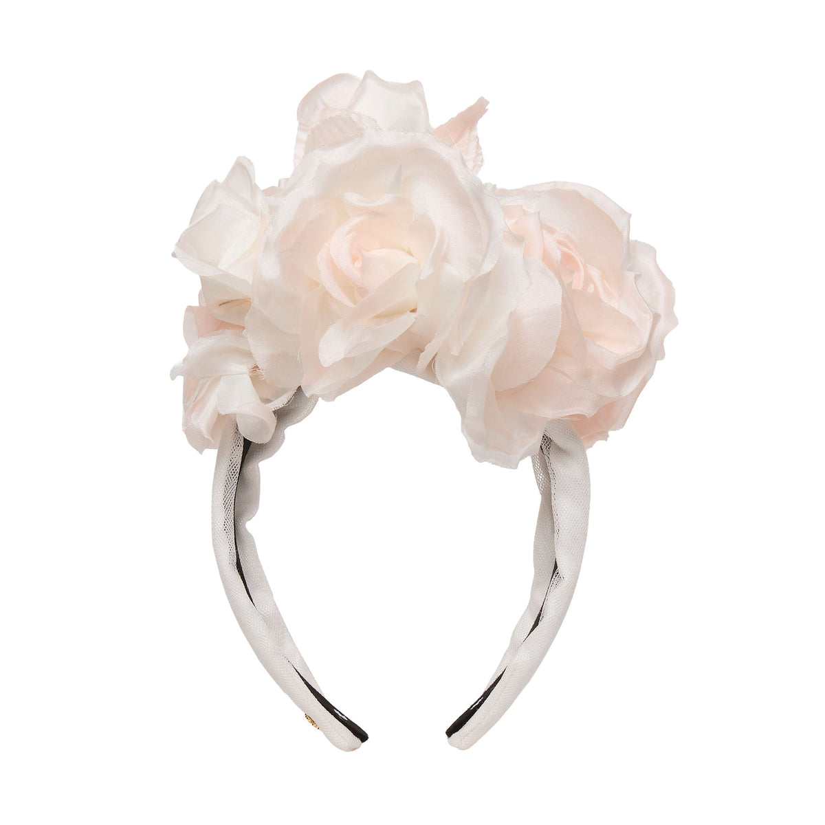 Lele Sadoughi HEADBANDS BLUSH ROSE FLORAL BOUQUET HEADBAND