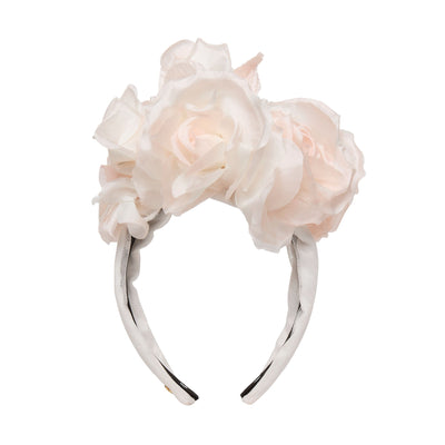 Lele Sadoughi HEADBANDS BLUSH ROSE FLORAL BOUQUET HEADBAND