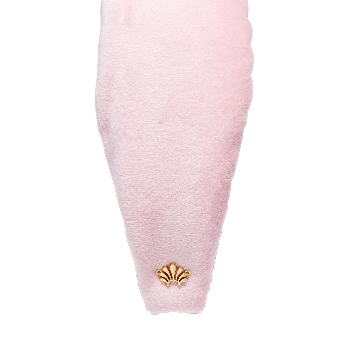 Lele Sadoughi HEADBANDS BLUSH VELVET KNOTTED HEADBAND