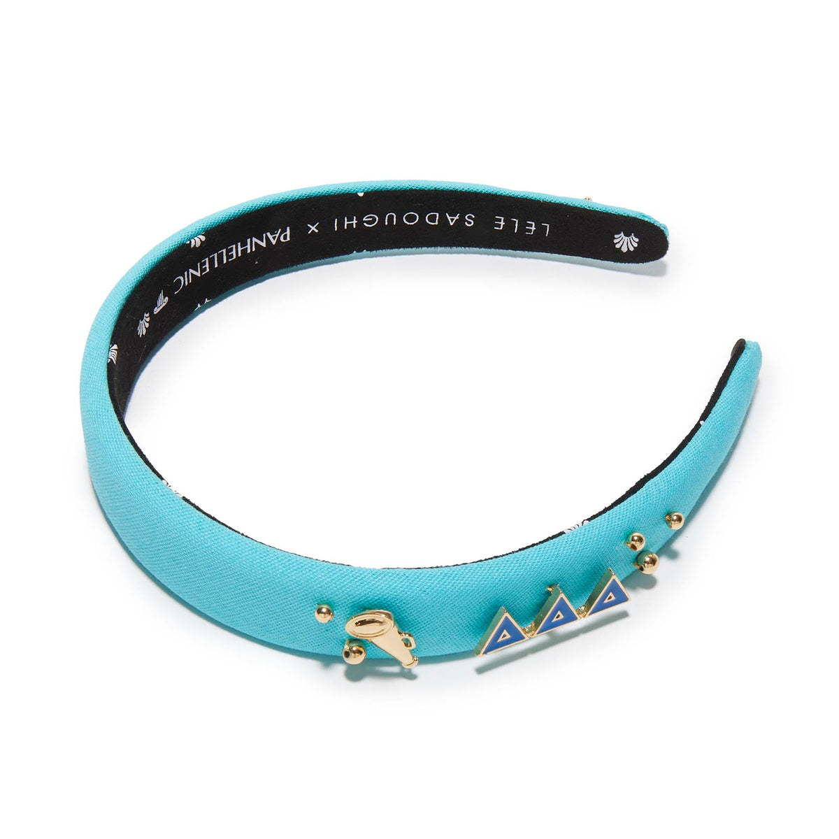 LELE SADOUGHI HEADBANDS BRIGHT BLUE DELTA DELTA DELTA CHARLOTTE HEADBAND