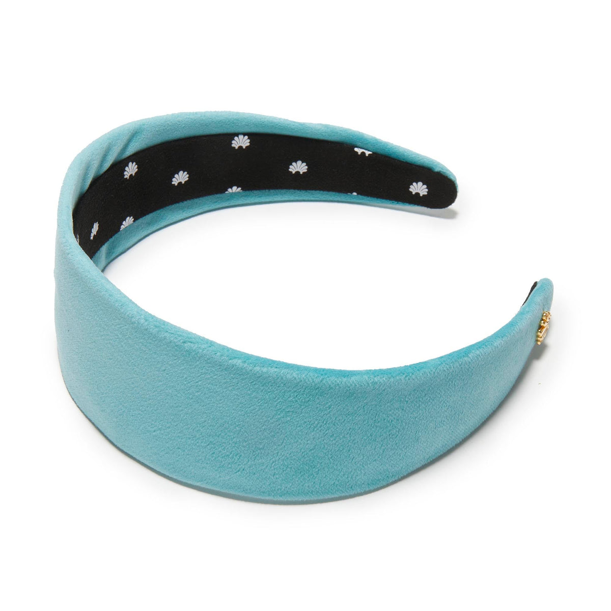 Lele Sadoughi HEADBANDS BRIGHT TURQUOISE BRIGITTE VELVET HEADBAND
