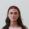 Lele Sadoughi HEADBANDS BURGUNDY BESSETTE VELVET HEADBAND