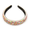 Lele Sadoughi HEADBANDS BUTTERCREAM CHARLOTTE BEADED BIRTHDAY CAKE HEADBAND