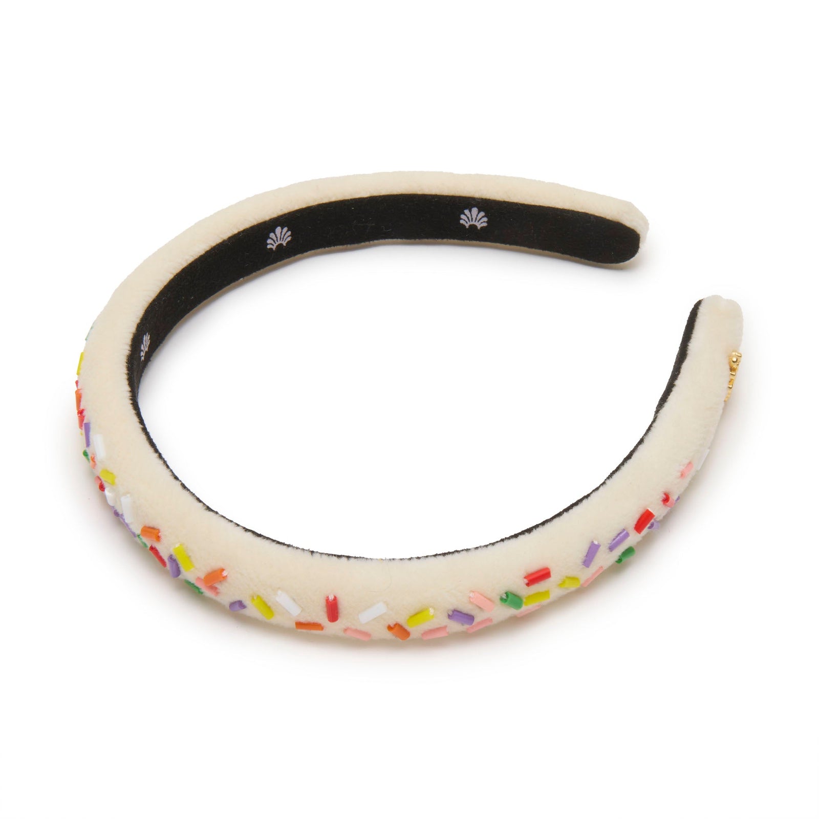 Lele Sadoughi HEADBANDS BUTTERCREAM KIDS CHARLOTTE BEADED BIRTHDAY CAKE HEADBAND