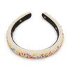 Lele Sadoughi HEADBANDS BUTTERCREAM KIDS CHARLOTTE BEADED BIRTHDAY CAKE HEADBAND