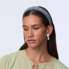 Lele Sadoughi HEADBANDS CADET BLUE CHARLOTTE LATTICE DENIM HEADBAND