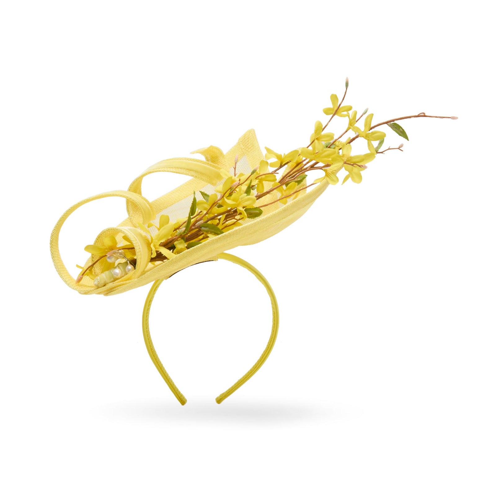 LELE SADOUGHI HEADBANDS CANARY HONEYSUCKLE LELE SADOUGHI x KGB ONE-OF-A-KIND FASCINATOR