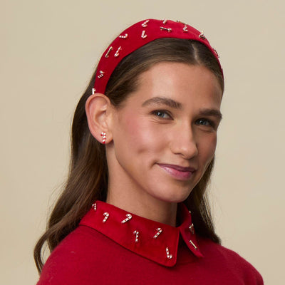 Lele Sadoughi HEADBANDS CANDY BRIGITTE CANDY CANE HEADBAND