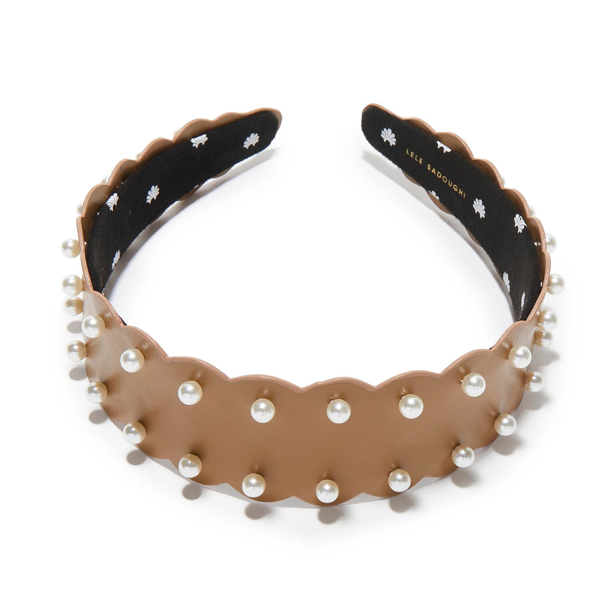 Lele Sadoughi HEADBANDS CARAMEL WAVY BESSETTE HEADBAND