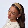 Lele Sadoughi HEADBANDS CARAMEL WAVY BESSETTE HEADBAND