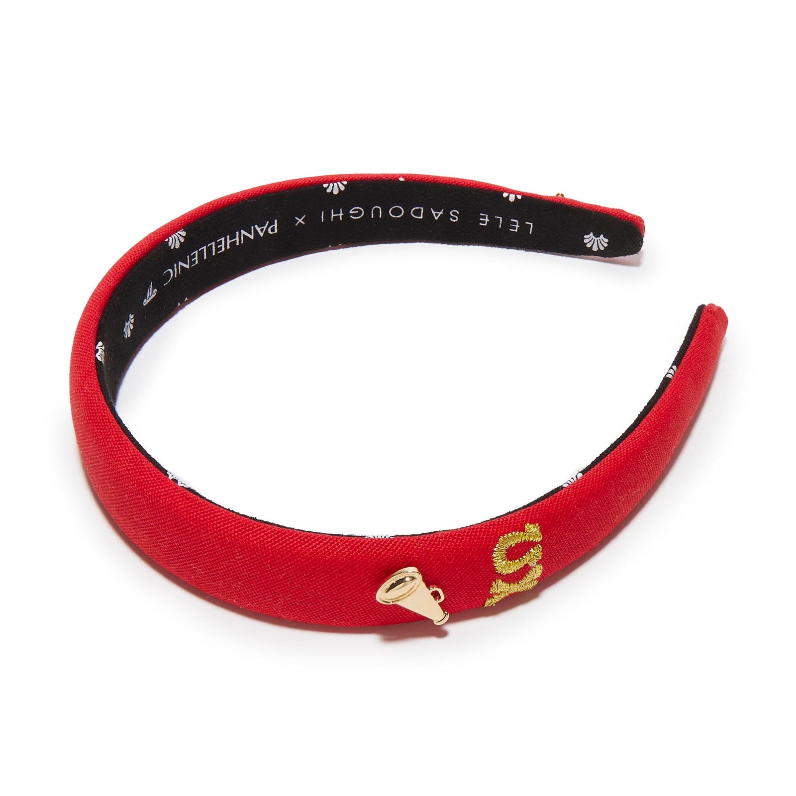 LELE SADOUGHI HEADBANDS CARDINAL RED CHI OMEGA CHARLOTTE HEADBAND