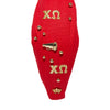 LELE SADOUGHI HEADBANDS CARDINAL RED CHI OMEGA KNOTTED HEADBAND
