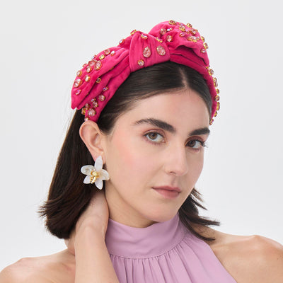 Lele Sadoughi HEADBANDS CERISE SWAROVSKI® TRESOR HOLLY HEADBAND