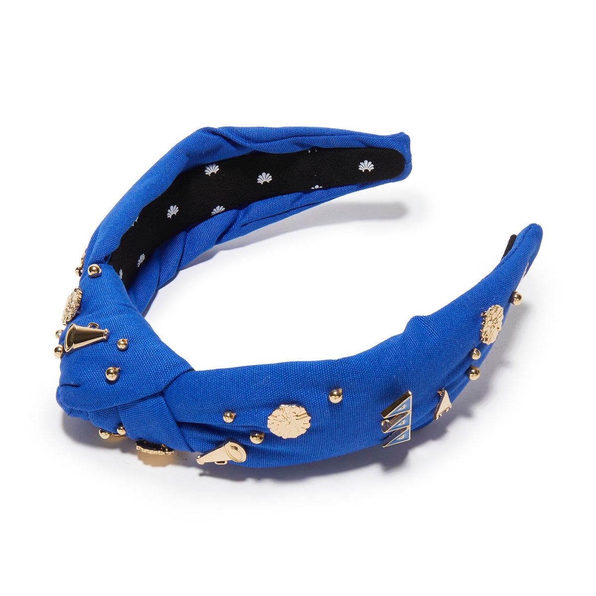 LELE SADOUGHI HEADBANDS CERULEAN BLUE DELTA DELTA DELTA KNOTTED HEADBAND