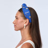 LELE SADOUGHI HEADBANDS CERULEAN BLUE DELTA DELTA DELTA KNOTTED HEADBAND
