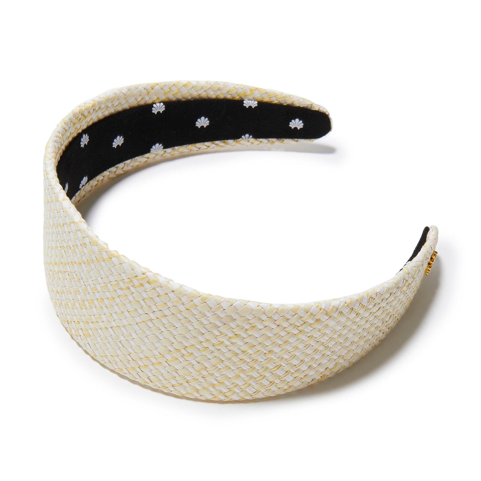 LELE SADOUGHI HEADBANDS CHALK BRIGITTE RAFFIA HEADBAND