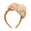 Lele Sadoughi HEADBANDS CHAMPAGNE ROSE FLORAL BOUQUET HEADBAND