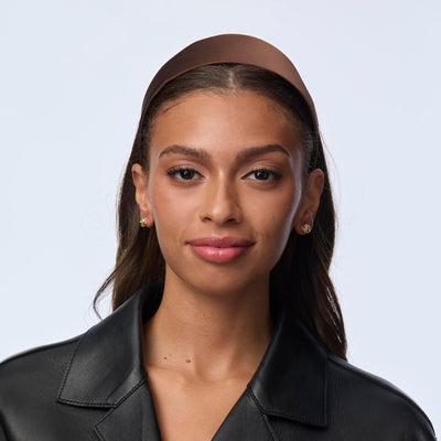 Lele Sadoughi HEADBANDS CHOCOLATE BRIGITTE HEADBAND