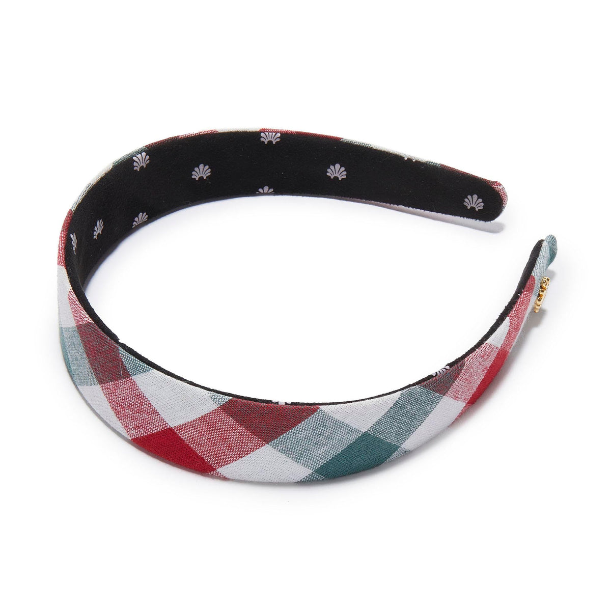 Lele Sadoughi HEADBANDS CHRISTMAS GINGHAM BESSETTE GINGHAM HEADBAND