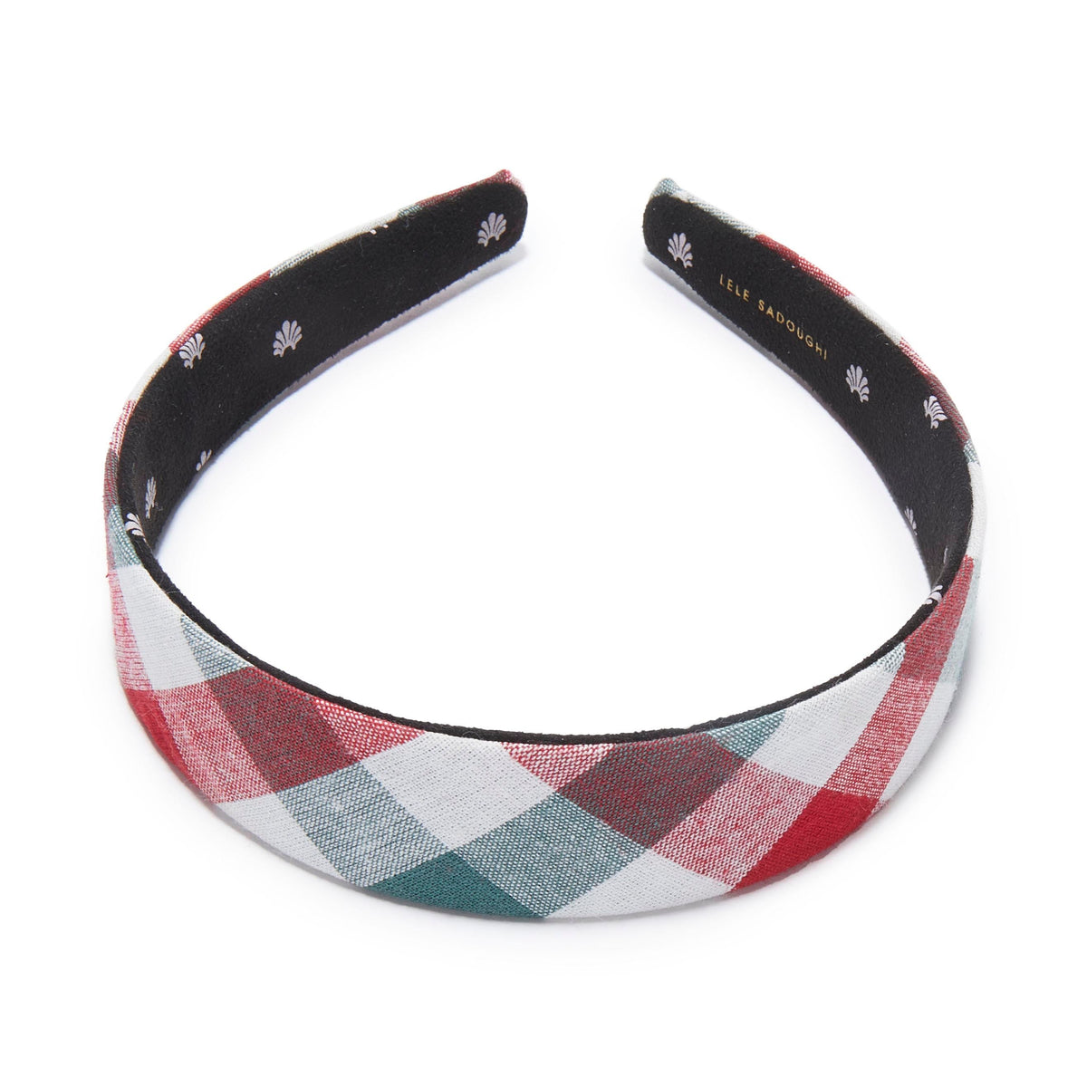 Lele Sadoughi HEADBANDS CHRISTMAS GINGHAM BESSETTE GINGHAM HEADBAND
