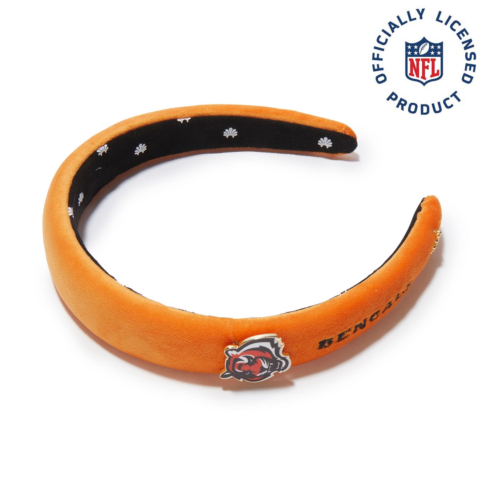 Lele Sadoughi HEADBANDS CINCINNATI BENGALS LELE X NFL ORANGE CHARLOTTE HEADBAND