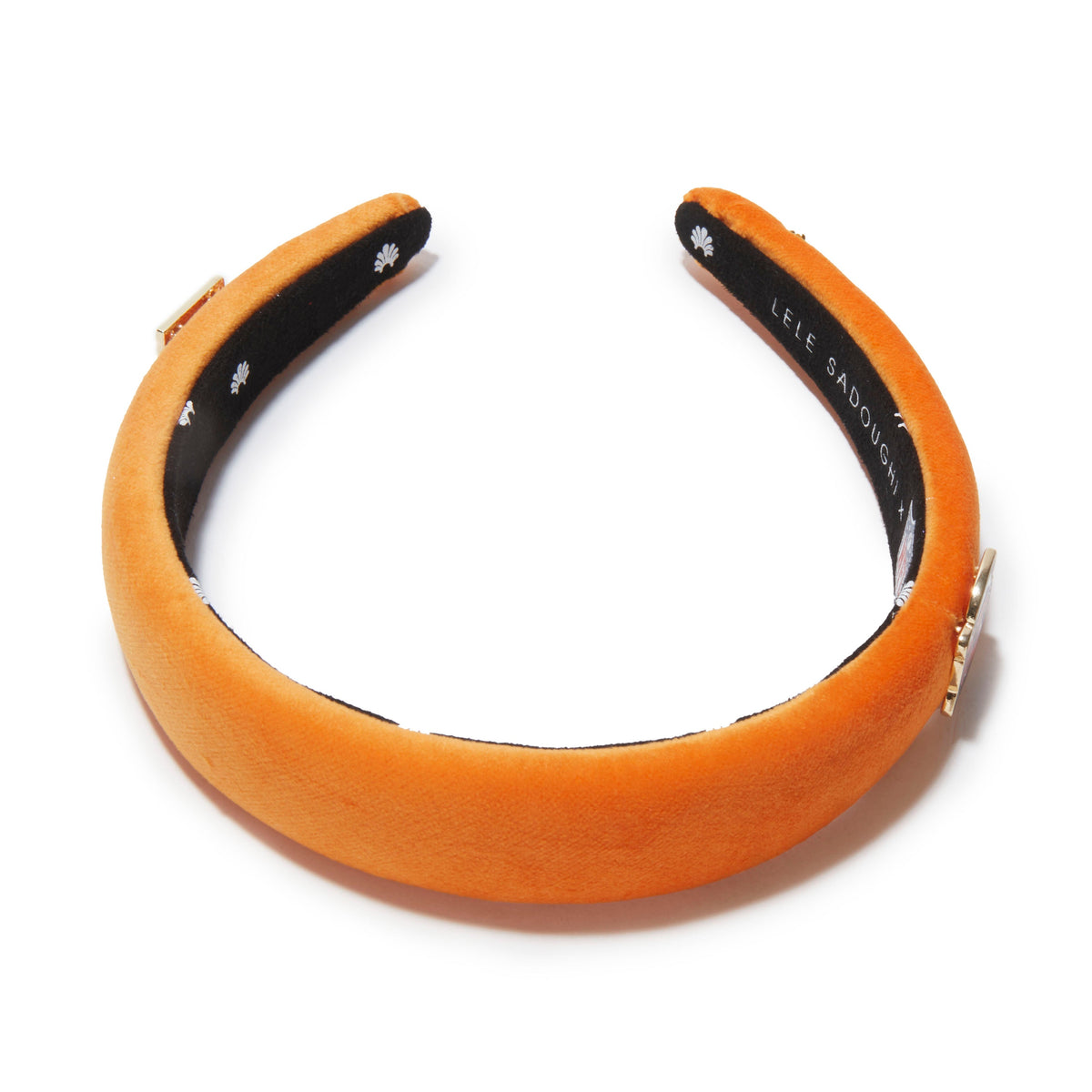 Lele Sadoughi HEADBANDS CINCINNATI BENGALS LELE X NFL ORANGE CHARLOTTE HEADBAND