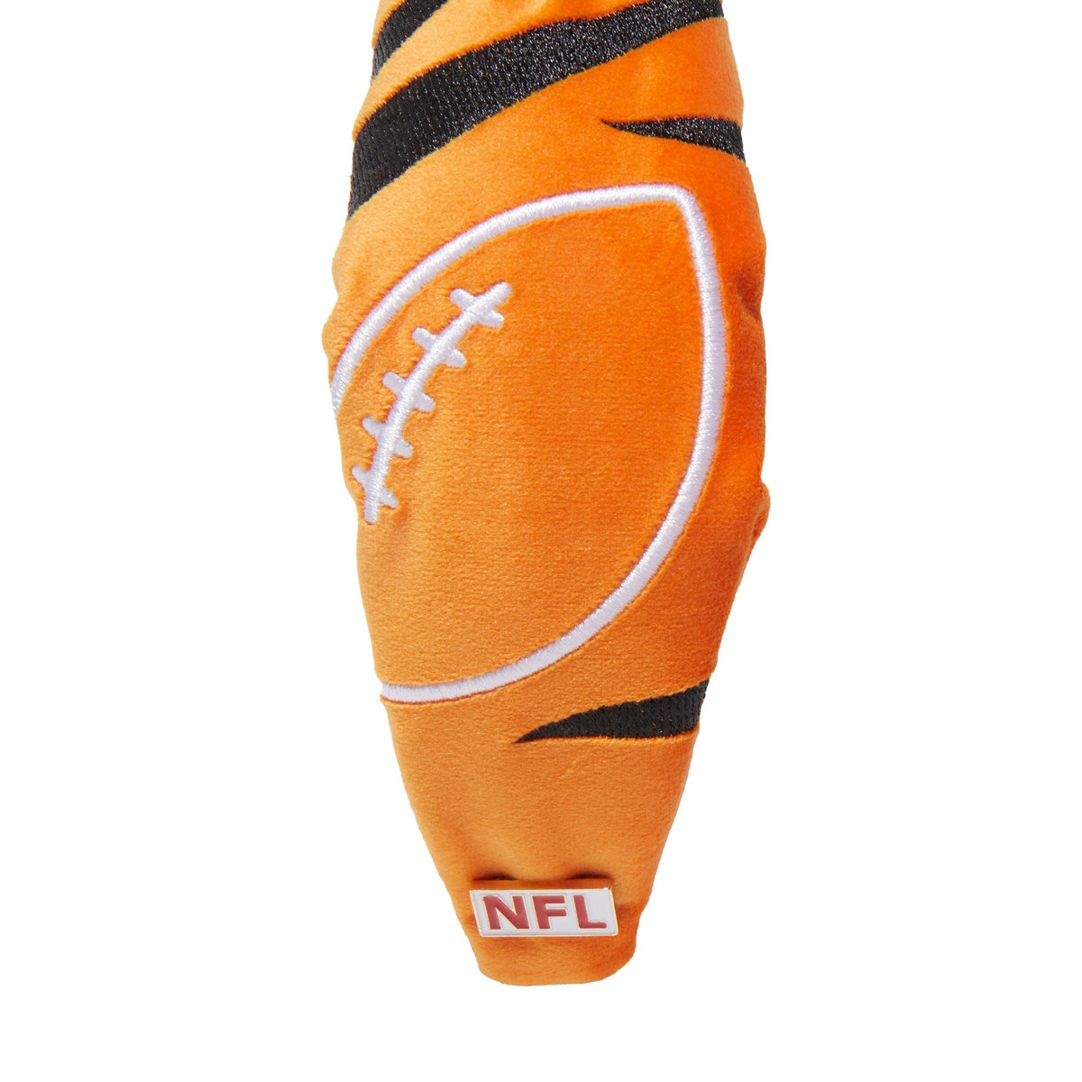 Lele Sadoughi HEADBANDS CINCINNATI BENGALS LELE X NFL ORANGE EMBROIDERED KNOTTED HEADBAND