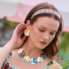 Lele Sadoughi HEADBANDS CLEMENTINE TIDE EMMA ACETATE HEADBAND
