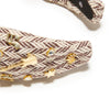 Lele Sadoughi HEADBANDS COFFEE CHEVRON NASHVILLE KNOTTED HEADBAND