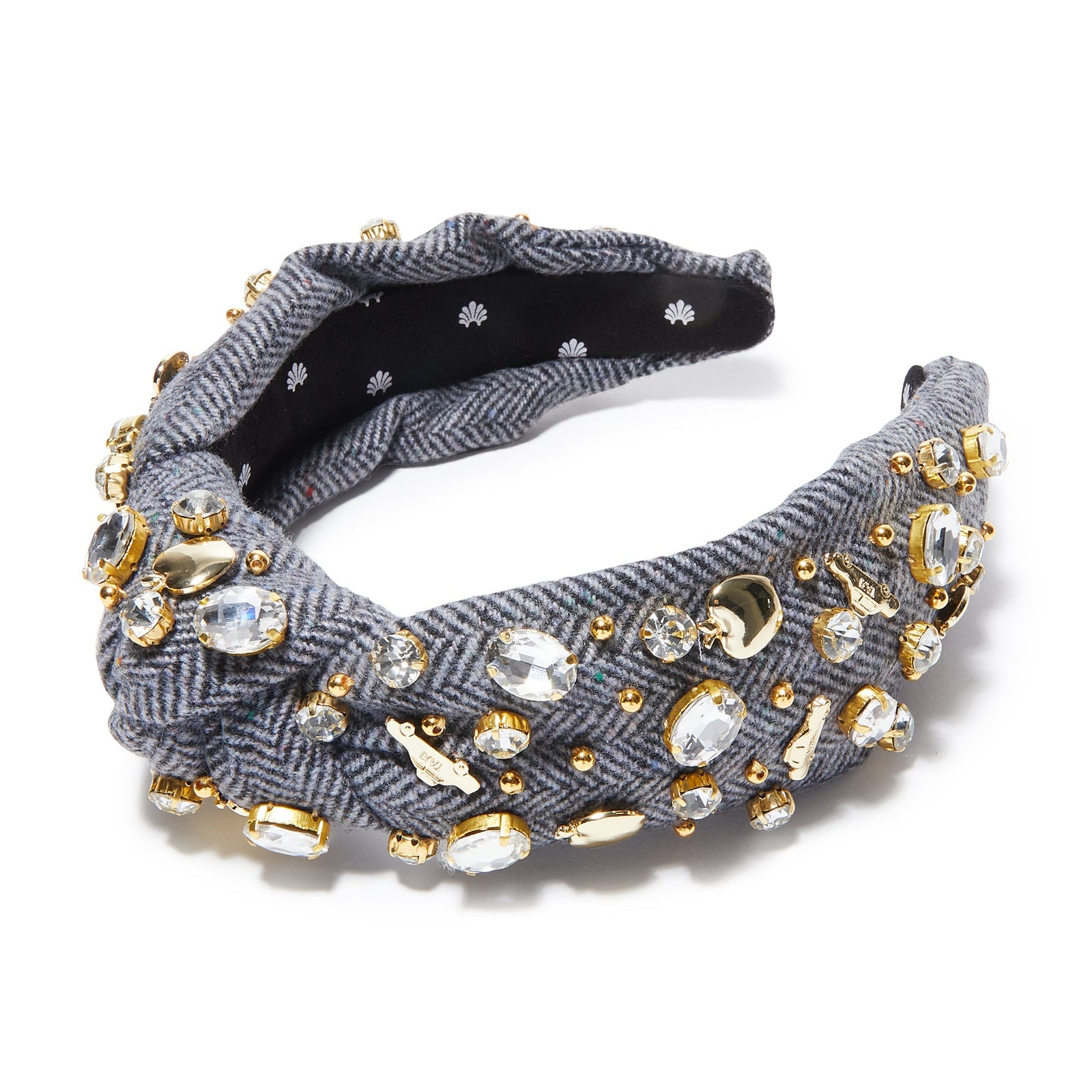 Lele Sadoughi HEADBANDS CONCRETE JUNGLE NEW YORK CITY CRYSTAL KNOTTED HEADBAND