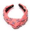 Lele Sadoughi HEADBANDS CORAL KNOTTED EMBELLISHED STONE HEADBAND