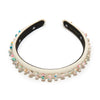 Lele Sadoughi HEADBANDS CREAM TERRAZZO GIGI EMBELLISHED  HEADBAND