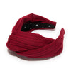 Lele Sadoughi HEADBANDS CRIMSON RED GRETA FIRESIDE KNIT HEADBAND
