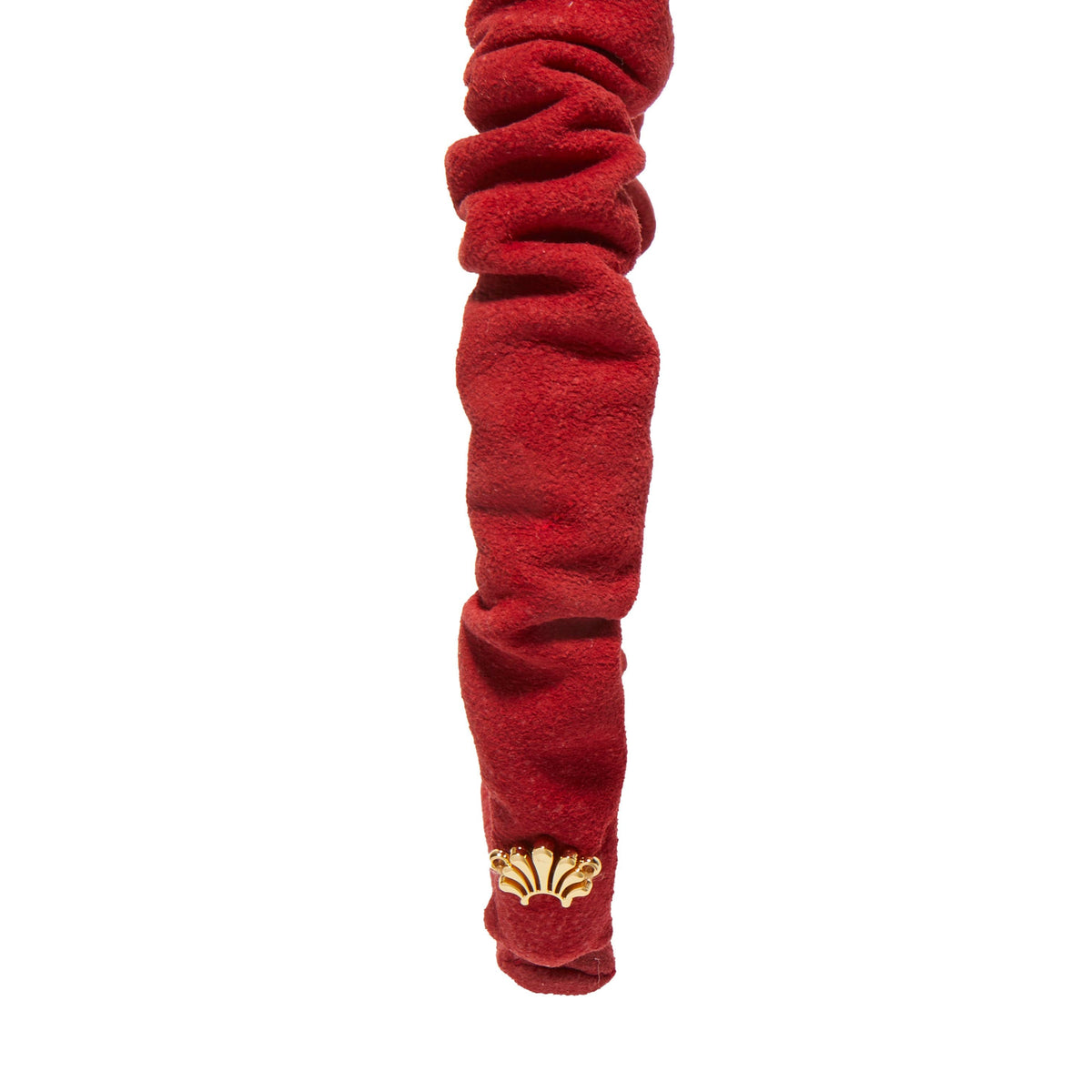 Lele Sadoughi HEADBANDS CRIMSON RED JESSIE SUEDE HEADBAND