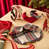 Lele Sadoughi HEADBANDS CRIMSON RED KNOTTED POINSETTIA EMBROIDERED HEADBAND