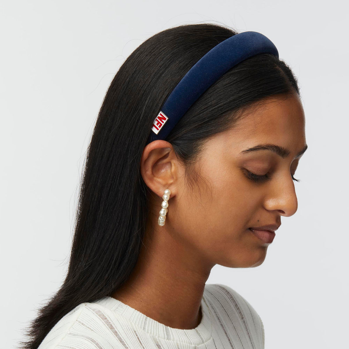 Lele Sadoughi HEADBANDS DALLAS COWBOYS LELE SADOUGHI X NFL NAVY BLUE CHARLOTTE HEADBAND