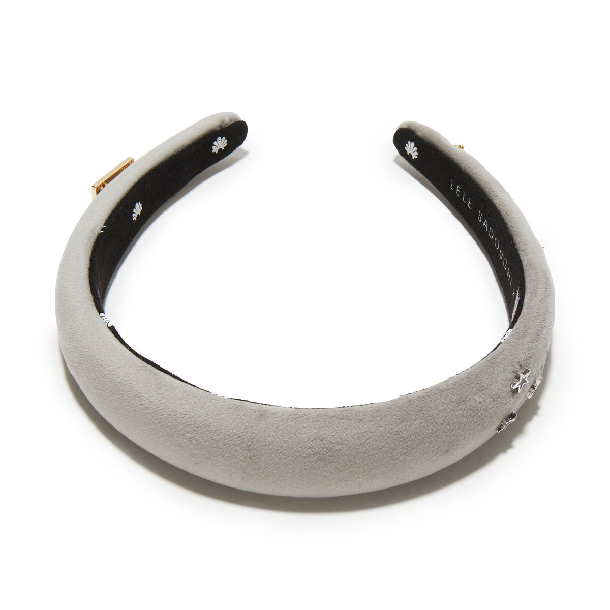 Lele Sadoughi HEADBANDS DALLAS COWBOYS LELE X NFL GREY CHARLOTTE HEADBAND