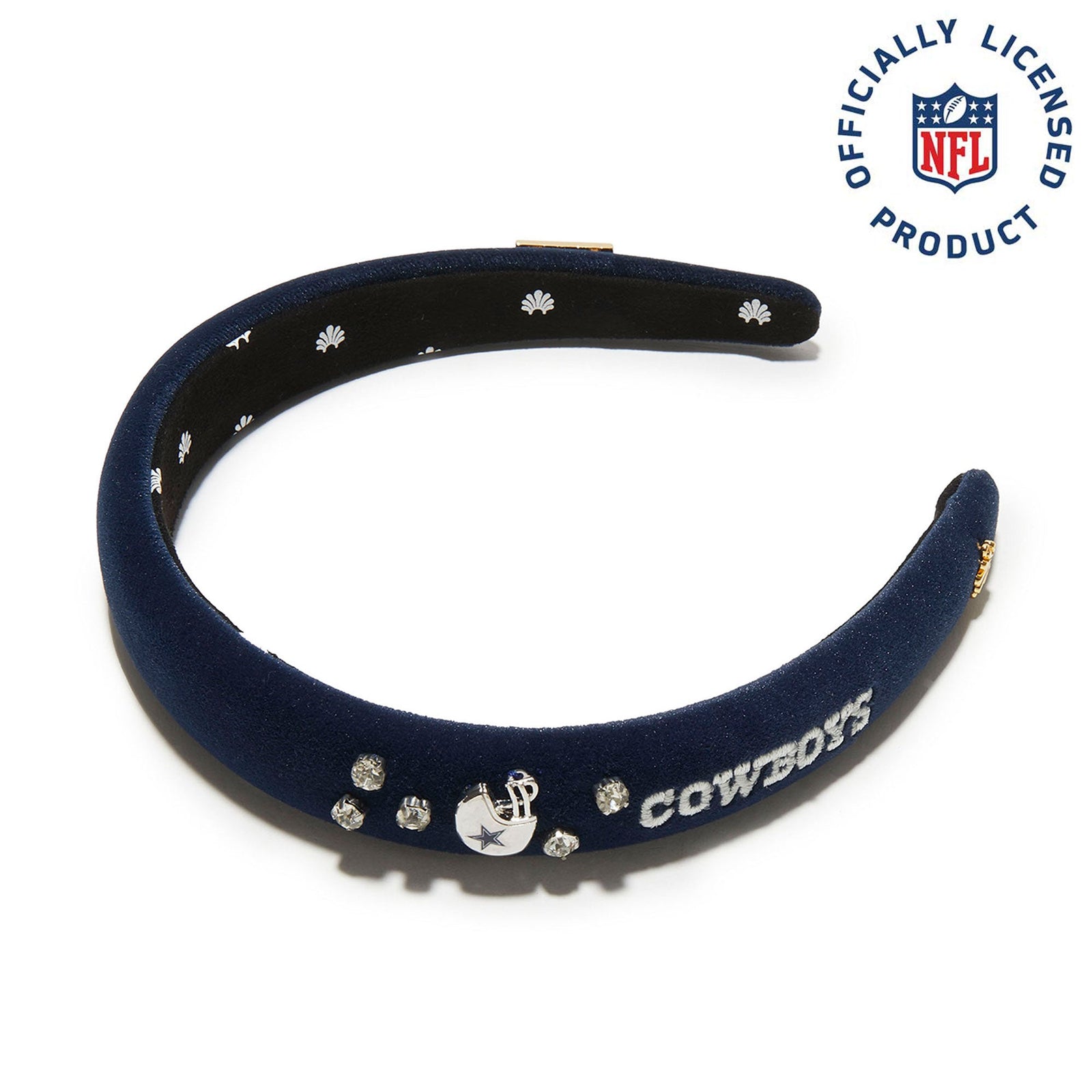 Lele Sadoughi HEADBANDS DALLAS COWBOYS LELE X NFL NAVY BLUE CHARLOTTE HEADBAND
