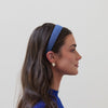Lele Sadoughi HEADBANDS DARK WASH BESSETTE DENIM HEADBAND