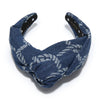 Lele Sadoughi HEADBANDS DARK WASH  GRETA NAUTICAL ROPE DENIM HEADBAND