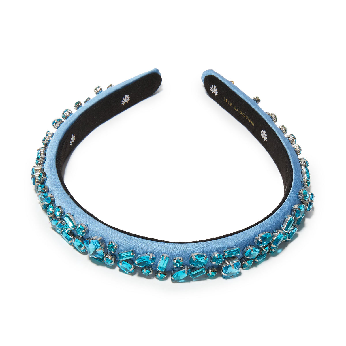 Lele Sadoughi HEADBANDS DECEMBER TURQUOISE GIGI JEWELED BIRTHSTONE HEADBAND