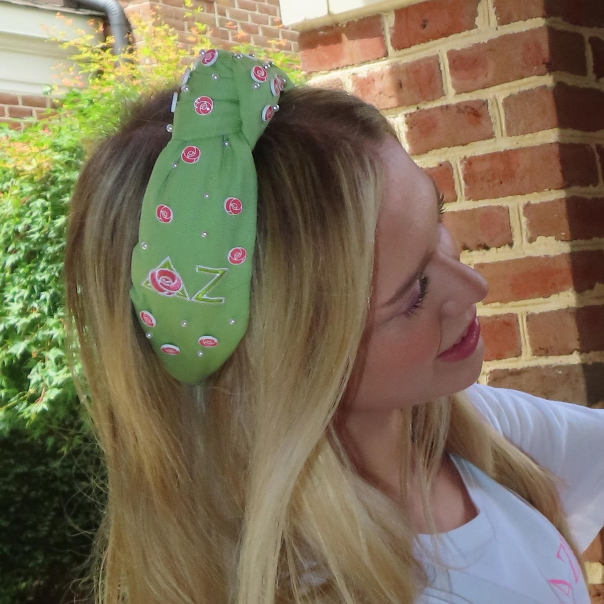 LELE SADOUGHI HEADBANDS DELTA ZETA KNOTTED HEADBAND