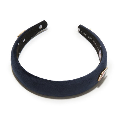 Lele Sadoughi HEADBANDS DENVER BRONCOS LELE X NFL NAVY CHARLOTTE HEADBAND *PRE-ORDER*