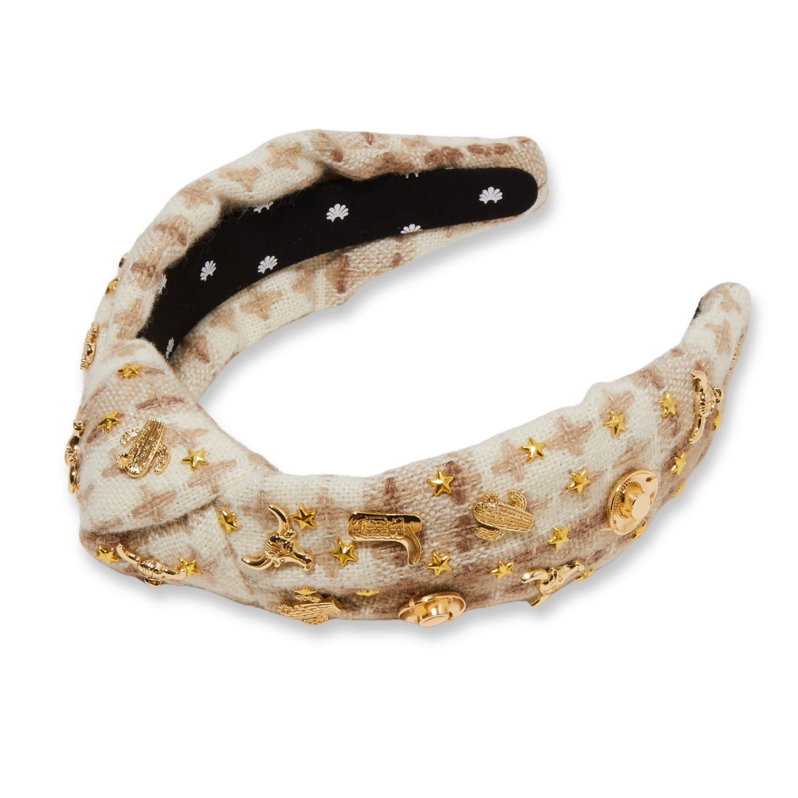 Lele Sadoughi HEADBANDS DESERT DUSK LONESTAR EMBELLISHED KNOTTED HEADBAND