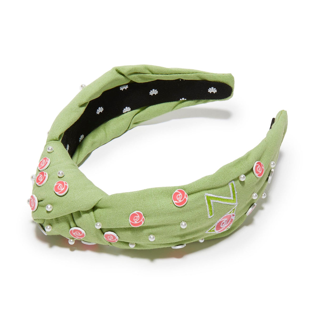 LELE SADOUGHI HEADBANDS ENERGIZING GREEN DELTA ZETA KNOTTED HEADBAND
