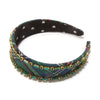 Lele Sadoughi HEADBANDS EVERGREEN BRIGITTE CRYSTAL EDGE HEADBAND