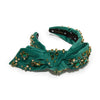 Lele Sadoughi HEADBANDS EVERGREEN HOLLY CRYSTAL HEADBAND